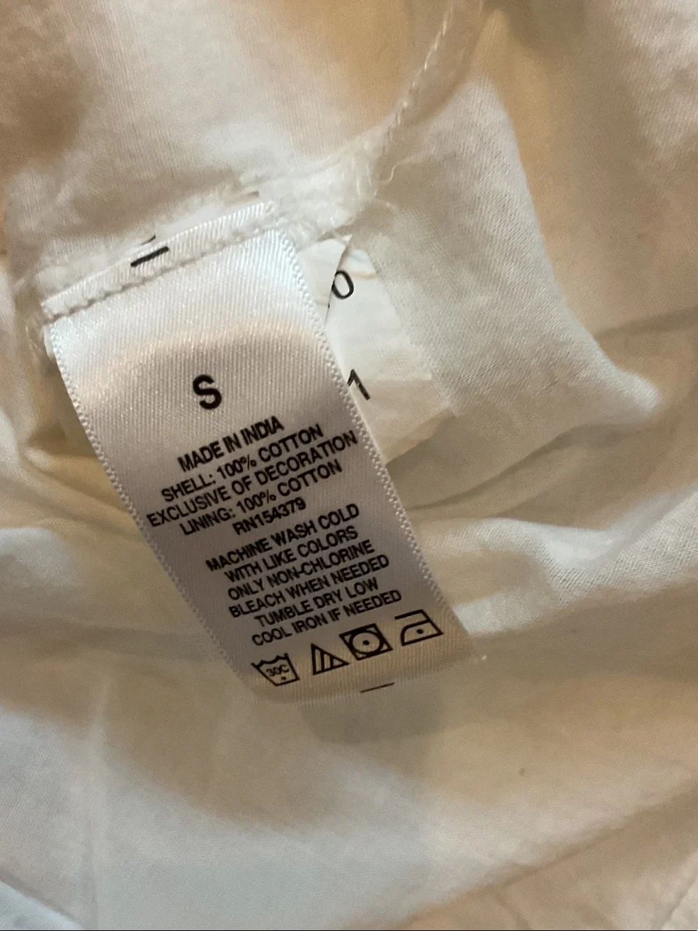 Aeropostale White Tiered Spaghetti-Strap Babydoll Mini Dress lace small cotton